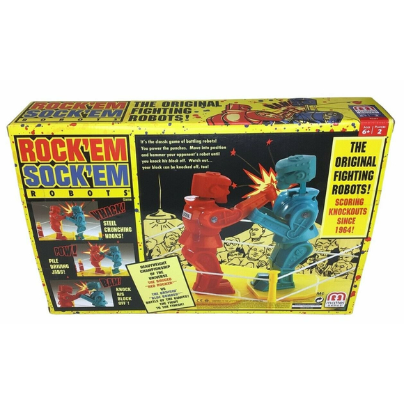 Rockem Sockem Fighting Robots Toy Boxing Game Vintage Classic Works Great w/ Box - Picture 3 of 10